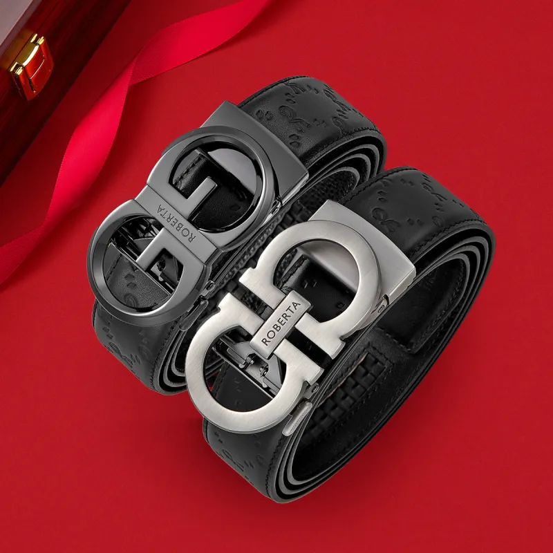 ROBERTA DI CAMERINO Cow Leather Belts Men's 3.45cm-3