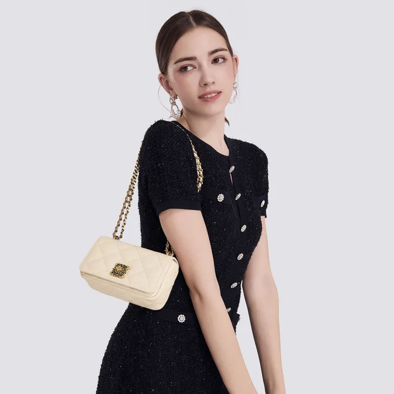 PIERRE CARDIN Top Grain Cow Leather Shoulder Bag, Crossbody Bag Regular Women's Multicolor-3