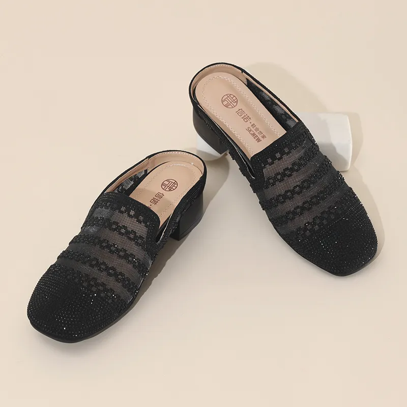 Cigna Rubber Sole Quiet Closed Toe Slippers Women's-4