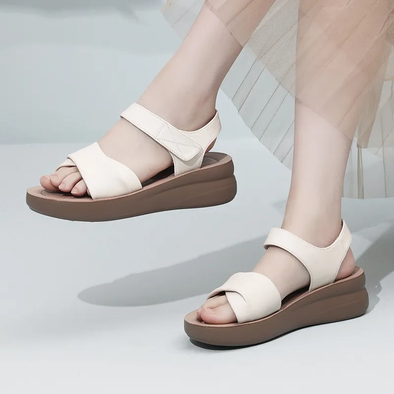 Cigna Beach Sandals Women's Black/Ecru/Apricot/Burgundy/Khaki-15