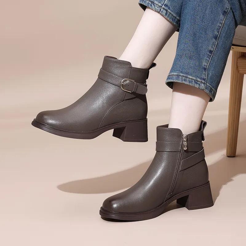 Cigna Ankle Boots Women's Black/Coffee-9