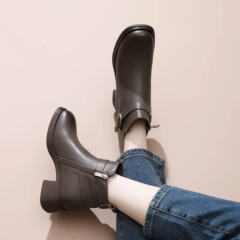 Cigna Ankle Boots Women's Black/Coffee-13