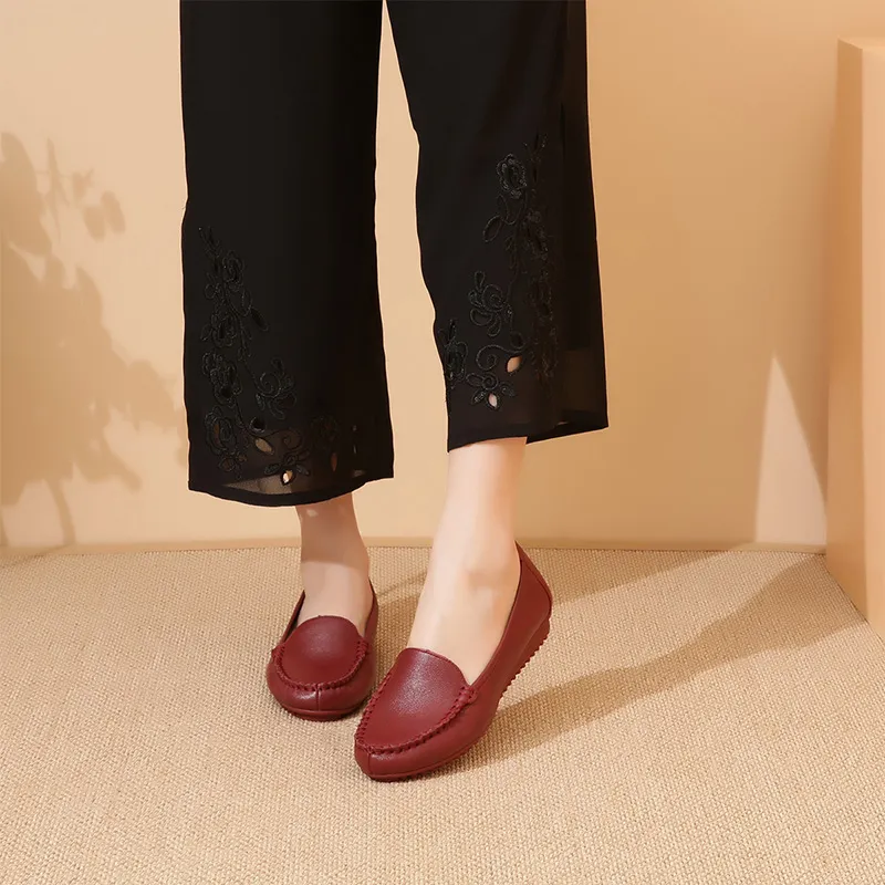 Cigna Gommino Loafers Women's Orange/Burgundy/Blue/Gray/White/Black-8