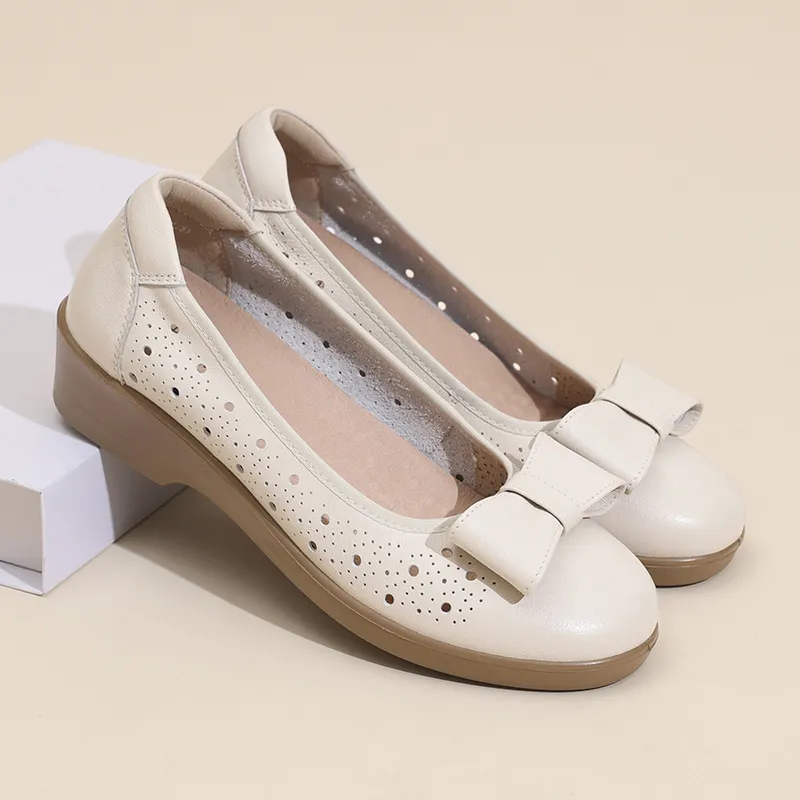 Cigna Casual Single Shoes Women's Ecru-3