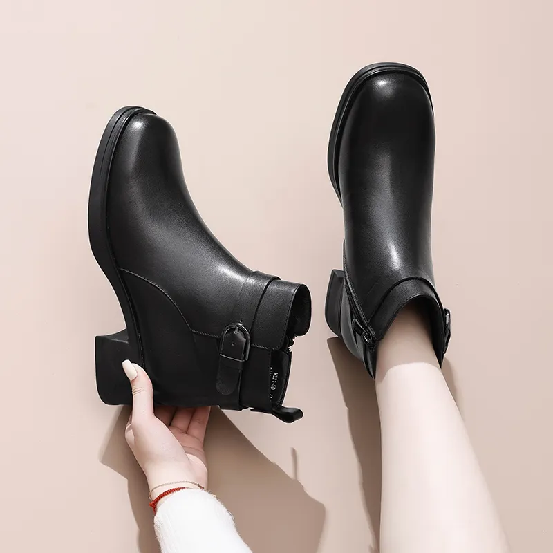 Cigna Ankle Boots Women's Black/Coffee-2