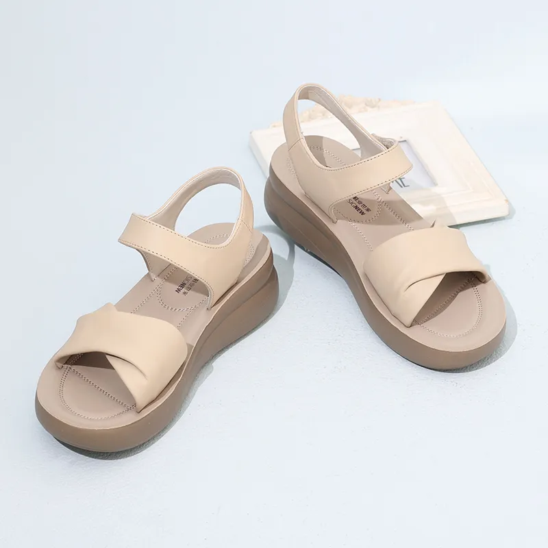 Cigna Beach Sandals Women's Black/Ecru/Apricot/Burgundy/Khaki-9