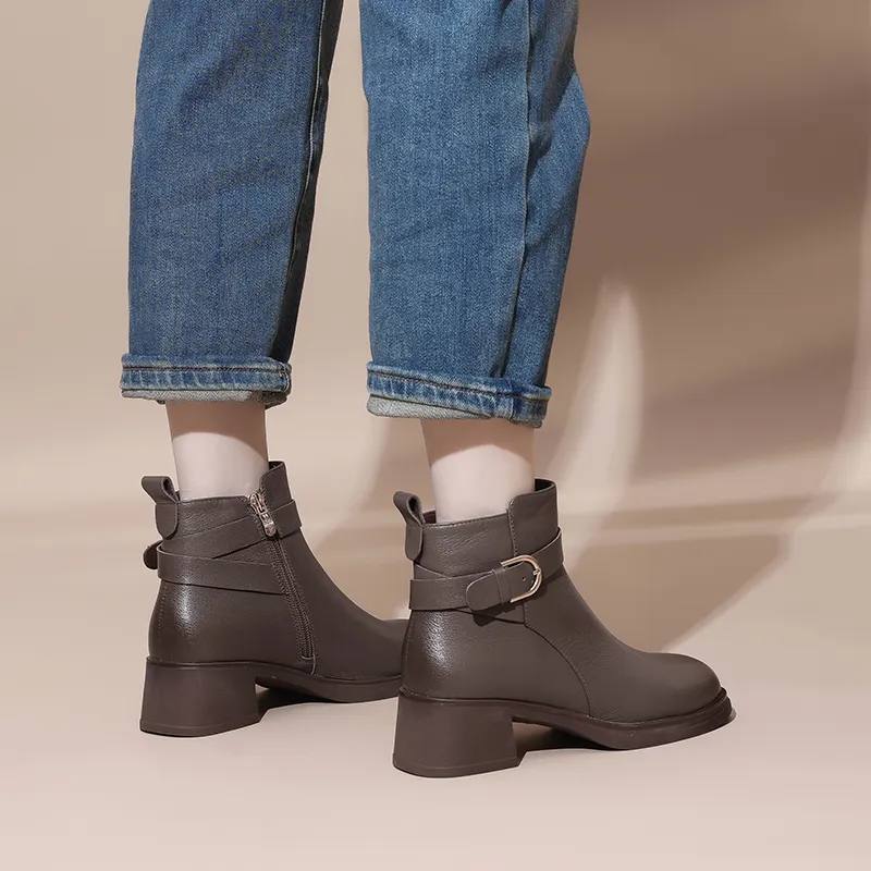 Cigna Ankle Boots Women's Black/Coffee-12