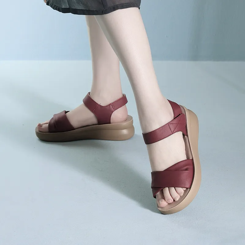 Cigna Beach Sandals Women's Black/Ecru/Apricot/Burgundy/Khaki-20