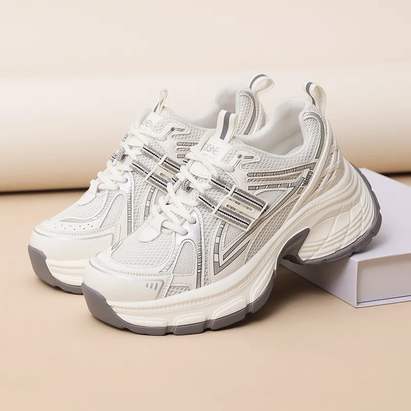 Cigna Low-Top Chunky Sneakers Women's Greige-6