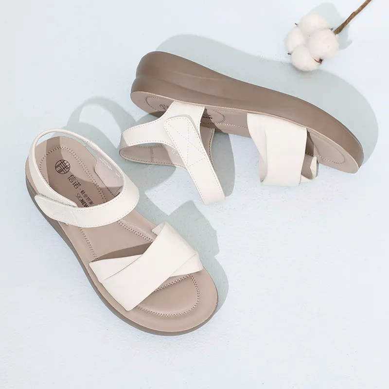 Cigna Beach Sandals Women's Black/Ecru/Apricot/Burgundy/Khaki-14