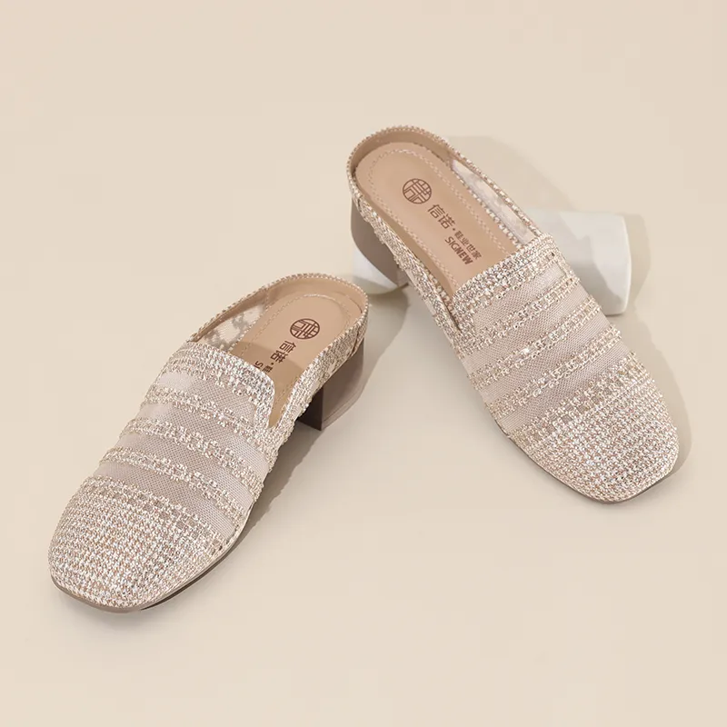 Cigna Rubber Sole Quiet Closed Toe Slippers Women's-9