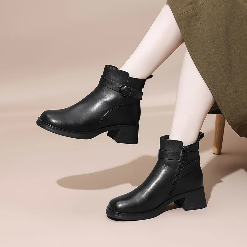 Cigna Ankle Boots Women's Black/Coffee-3