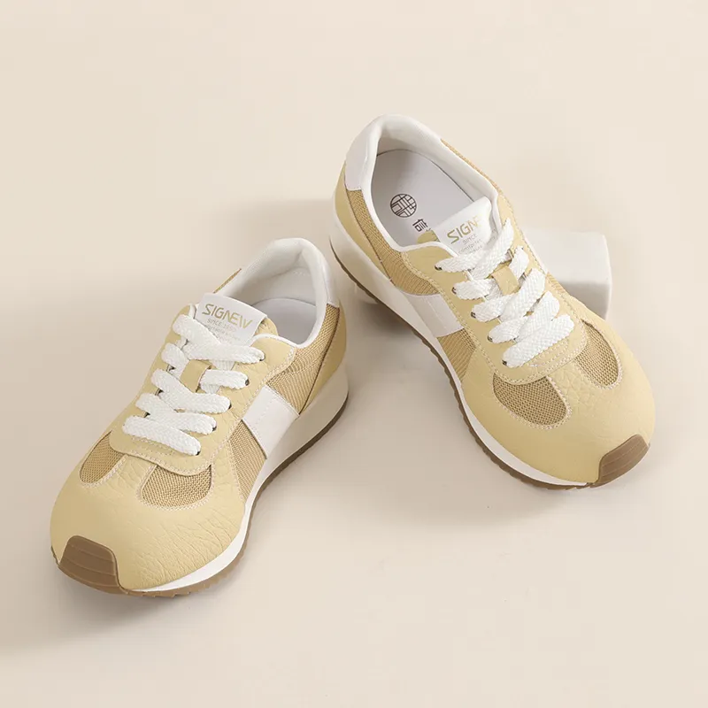 Cigna Low Top Casual Shoes Women's Lemon-3