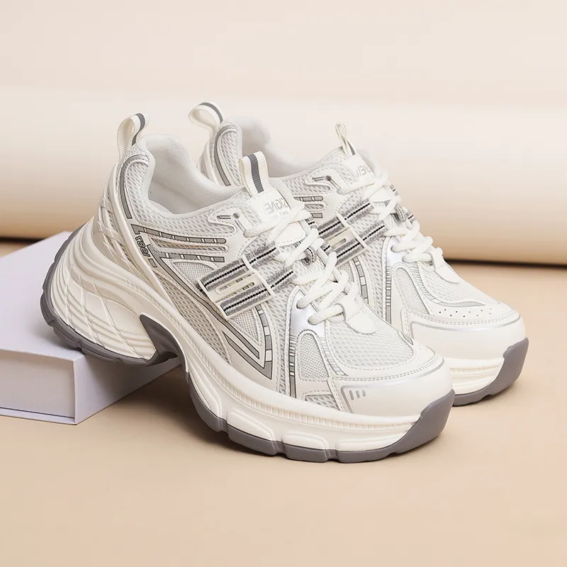 Cigna Low-Top Chunky Sneakers Women's Greige-7