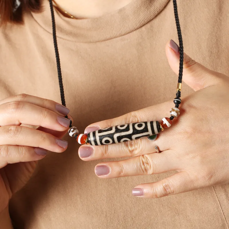 Pan Homestead Agate Pendants Unisex-1