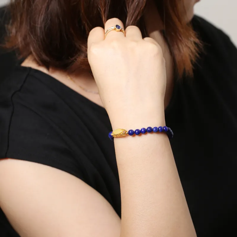 Pan Homestead Lapis Lazuli With Beeswax Fine Jade Bracelets Women's-3