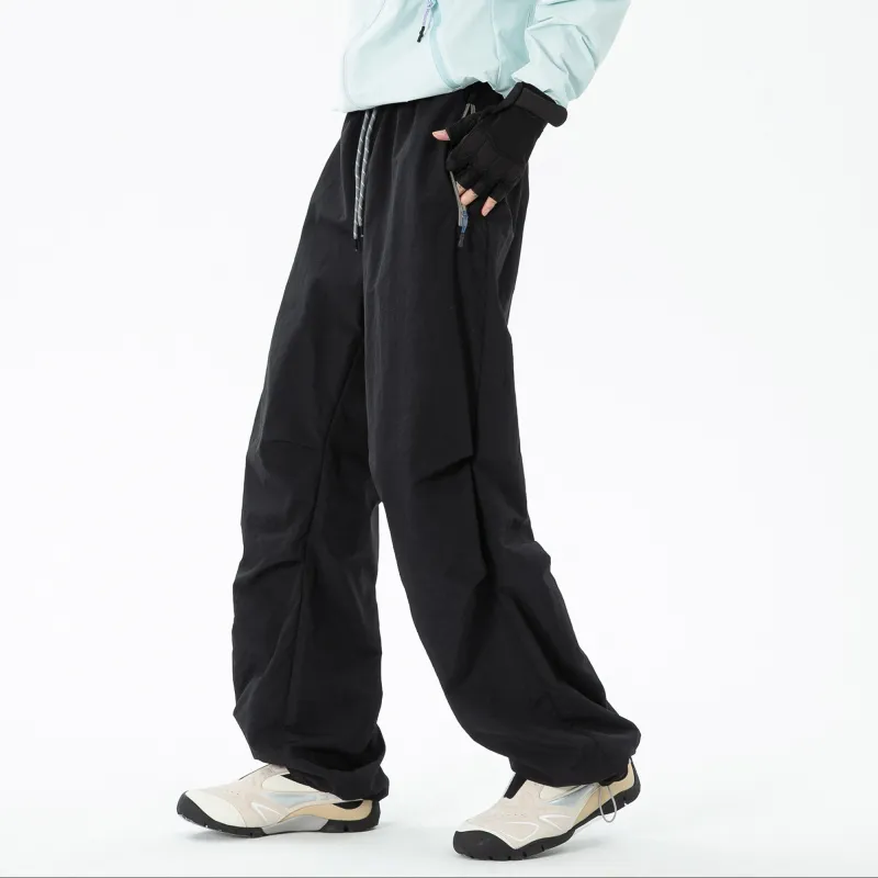 PRESSURE Casual Pants Unisex Black-3