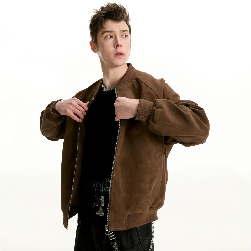 PRESSURE Leather Jackets Unisex-5