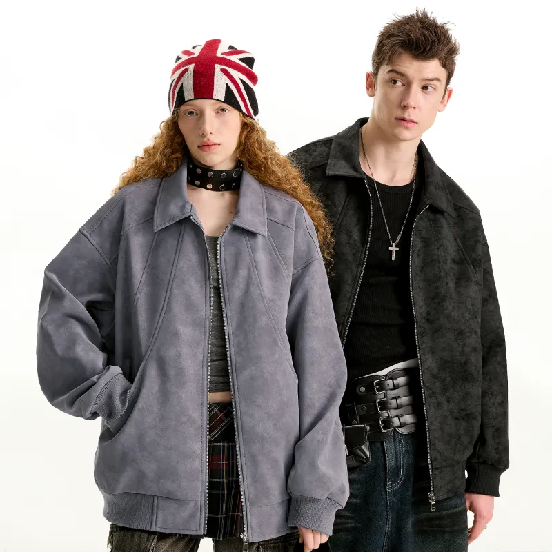 PRESSURE Leather Jacket Coat Unisex-4