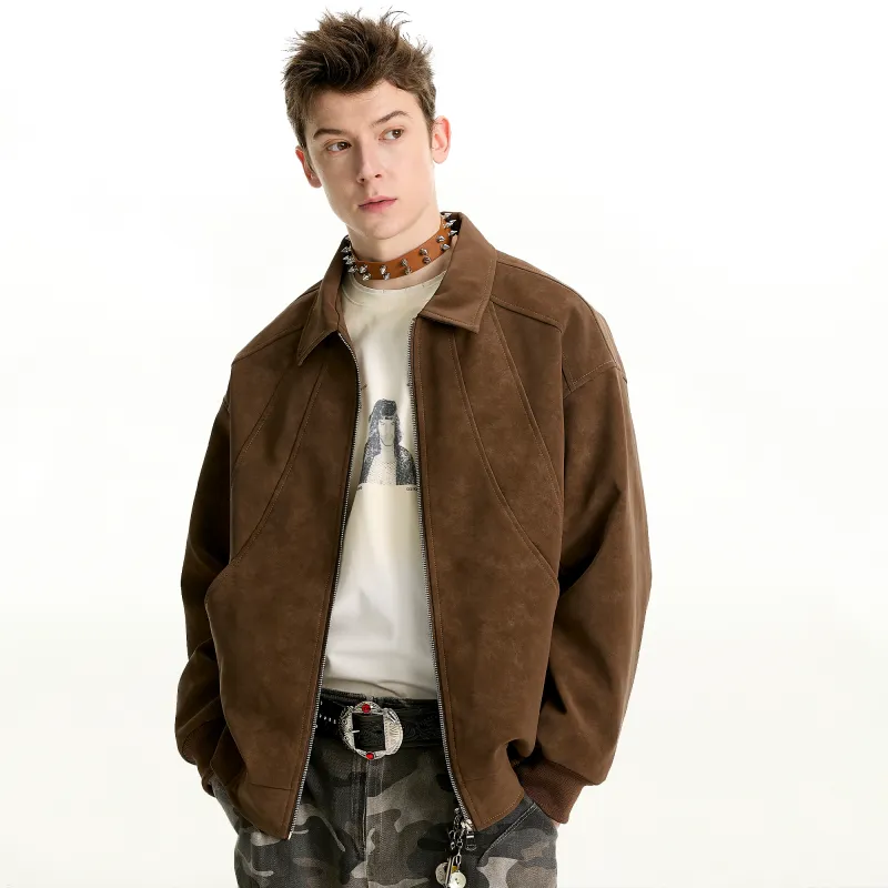 PRESSURE Leather Jacket Coat Unisex-15