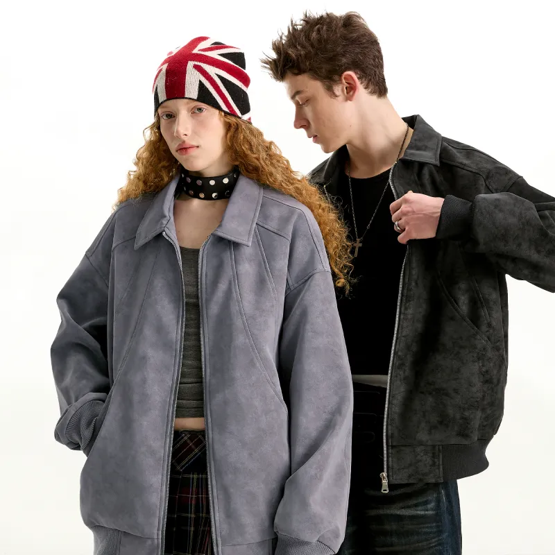 PRESSURE Leather Jacket Coat Unisex-6