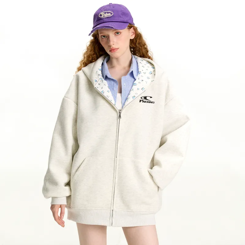 PRESSURE Sweatshirt Unisex White Heather Gray-4