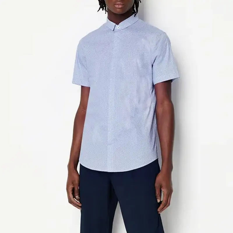ARMANI EXCHANGE Shirts Men Blue-2