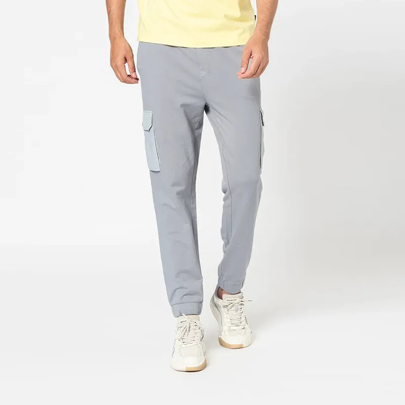 HUGO BOSS Knitted Sweatpants Men Medium Gray-3