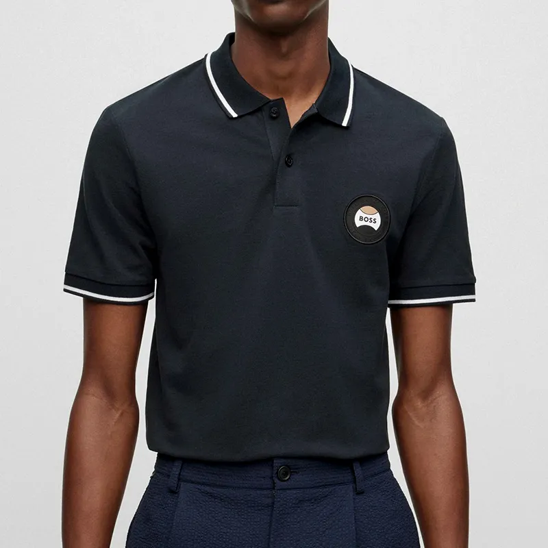 HUGO BOSS Polo Shirts Men Dark Blue-2