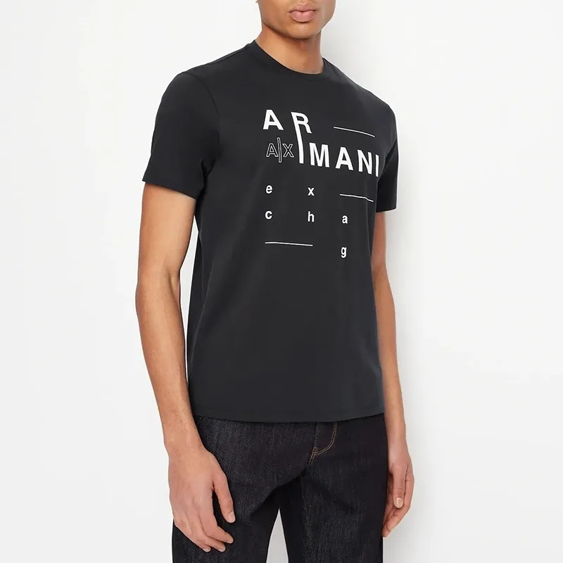 ARMANI EXCHANGE T Shirts Men Black-2