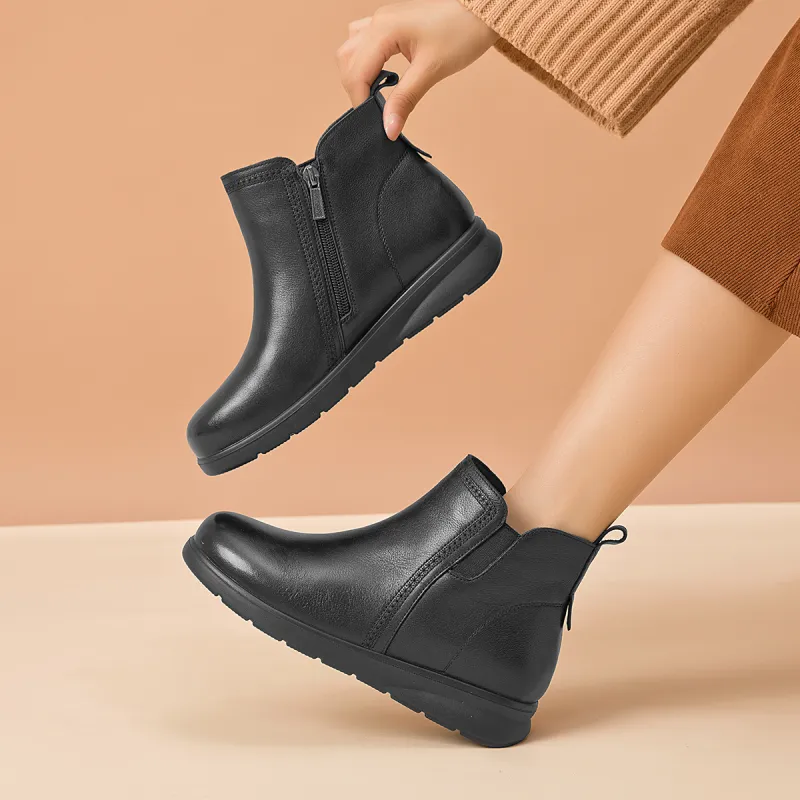 AOKANG Ankle Boots 3cm Women's Black-3