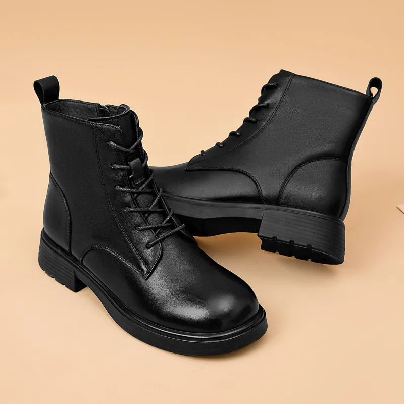 AOKANG Short Martin Boot Women's Black-6