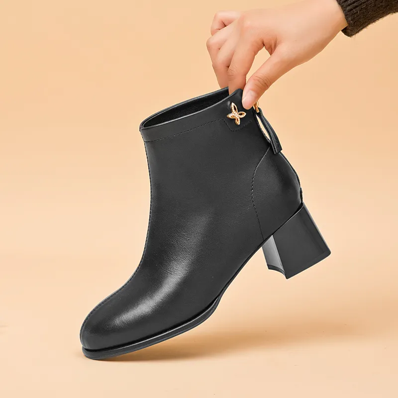 AOKANG Ankle Boots Women's Black-3