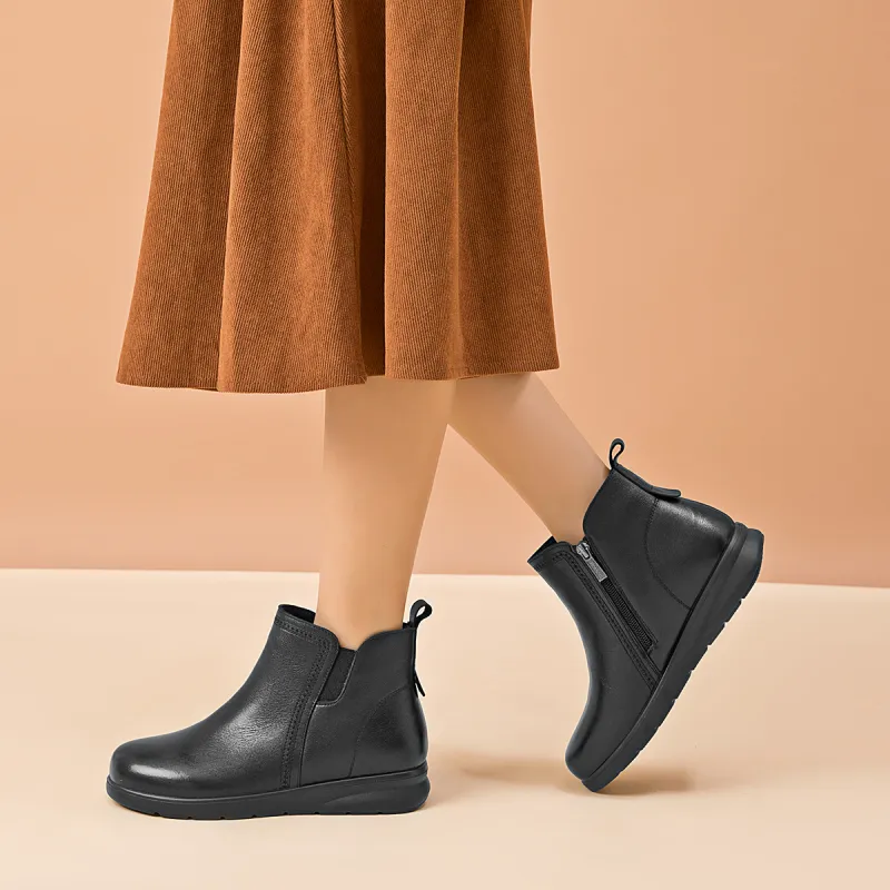 AOKANG Ankle Boots 3cm Women's Black-7