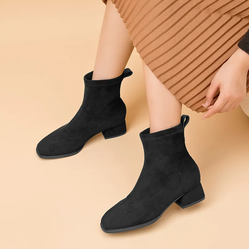 AOKANG Ankle Boots Women's Black-5