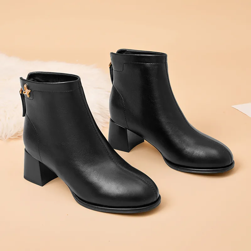 AOKANG Ankle Boots Women's Black-2