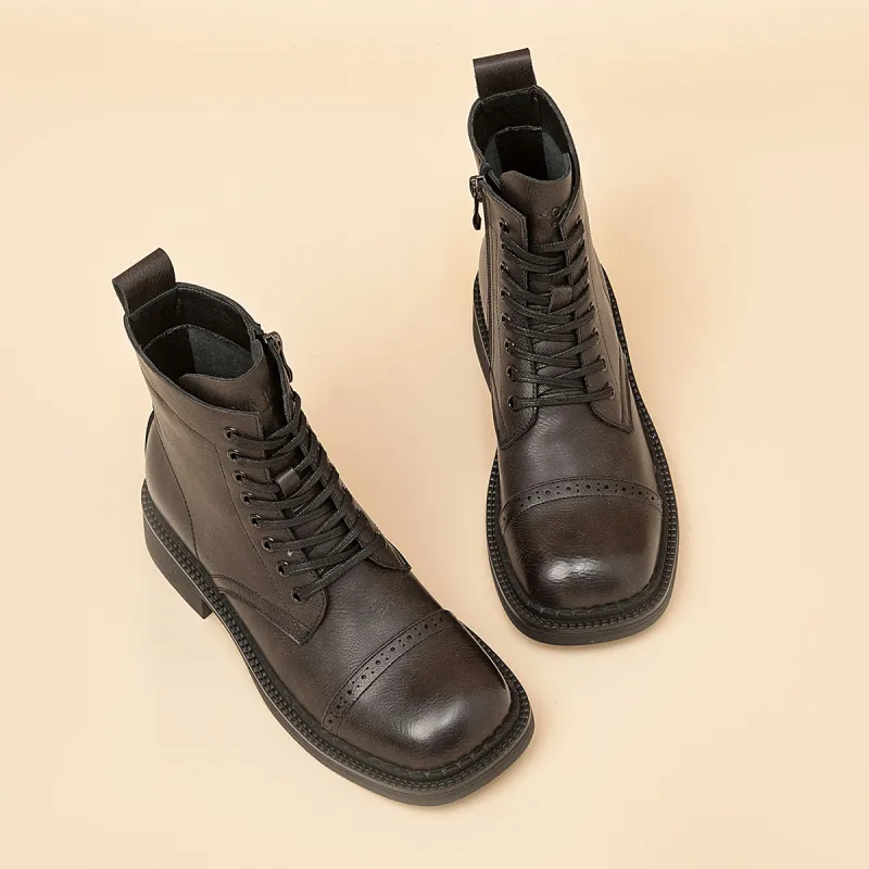 AOKANG Short Martin Boot Women's Gray-3