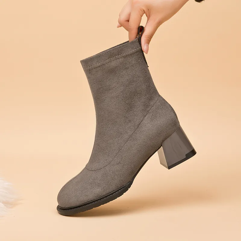 AOKANG Ankle Boots Women's Gray-2