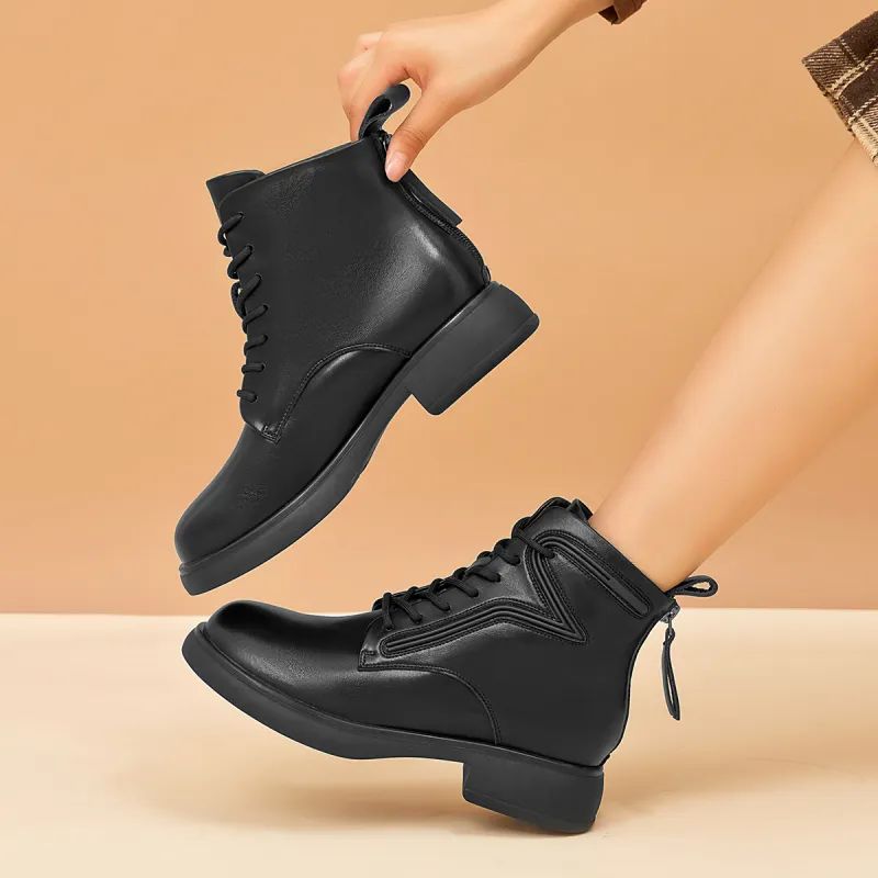AOKANG Short Martin Boot Women's Black-1