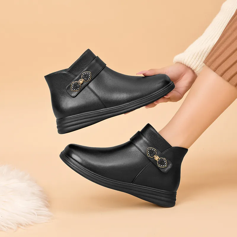 AOKANG Ankle Boots 3cm Women's Black-6