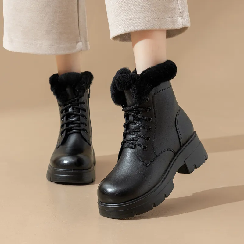 AOKANG Short Martin Boot Women's Black-3