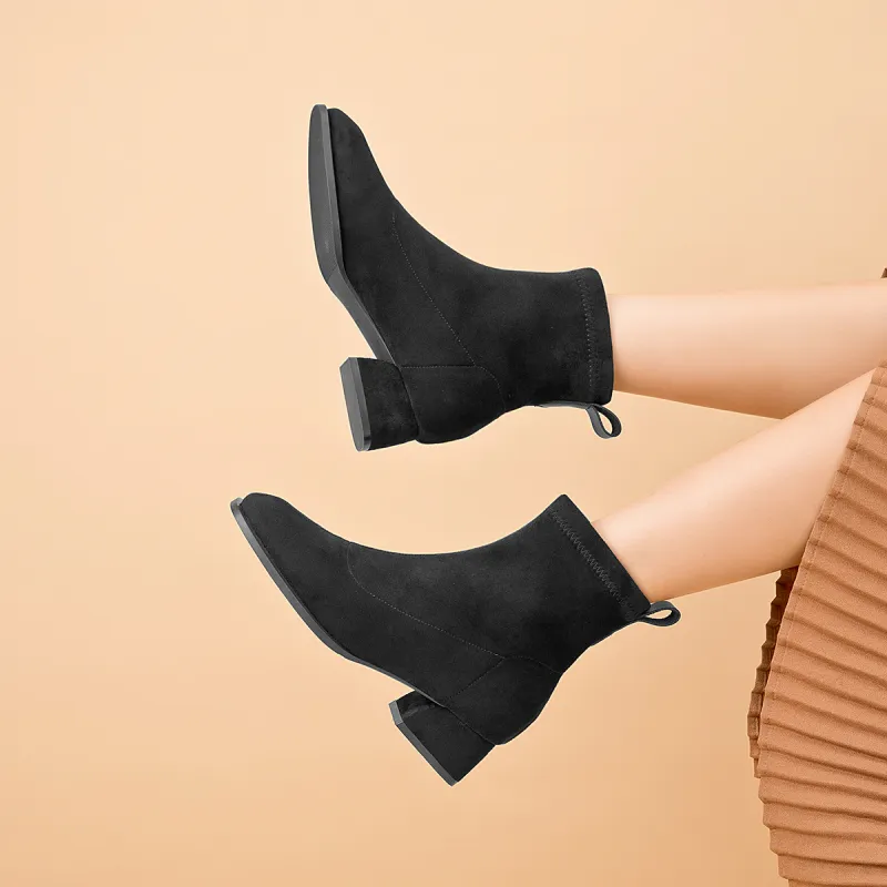 AOKANG Ankle Boots Women's Black-3