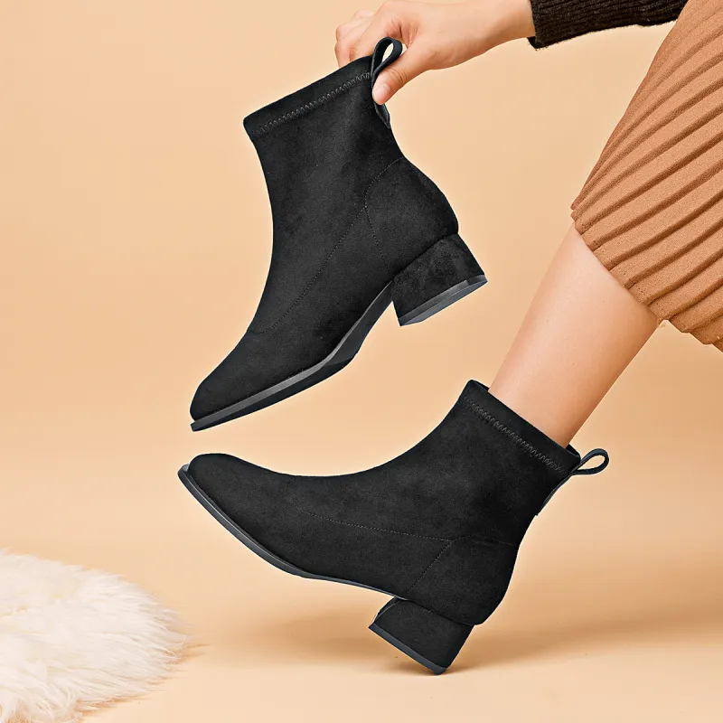 AOKANG Ankle Boots Women's Black-4