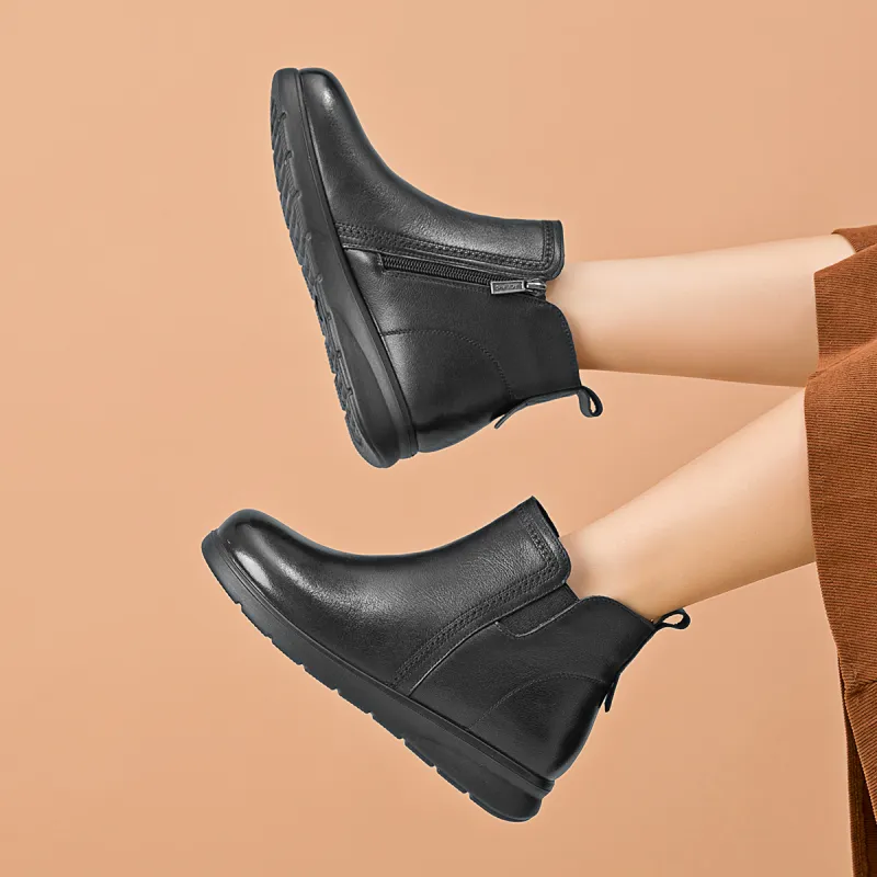 AOKANG Ankle Boots 3cm Women's Black-2