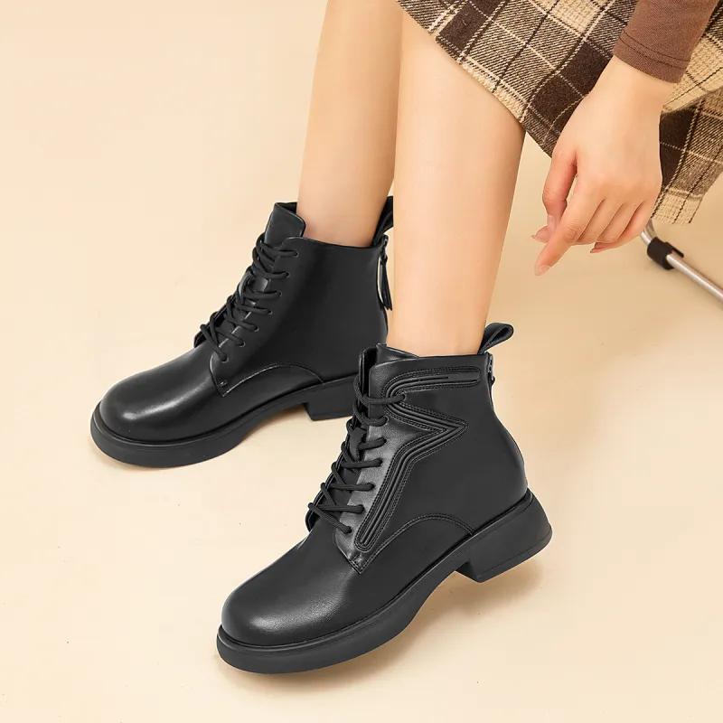 AOKANG Short Martin Boot Women's Black-3