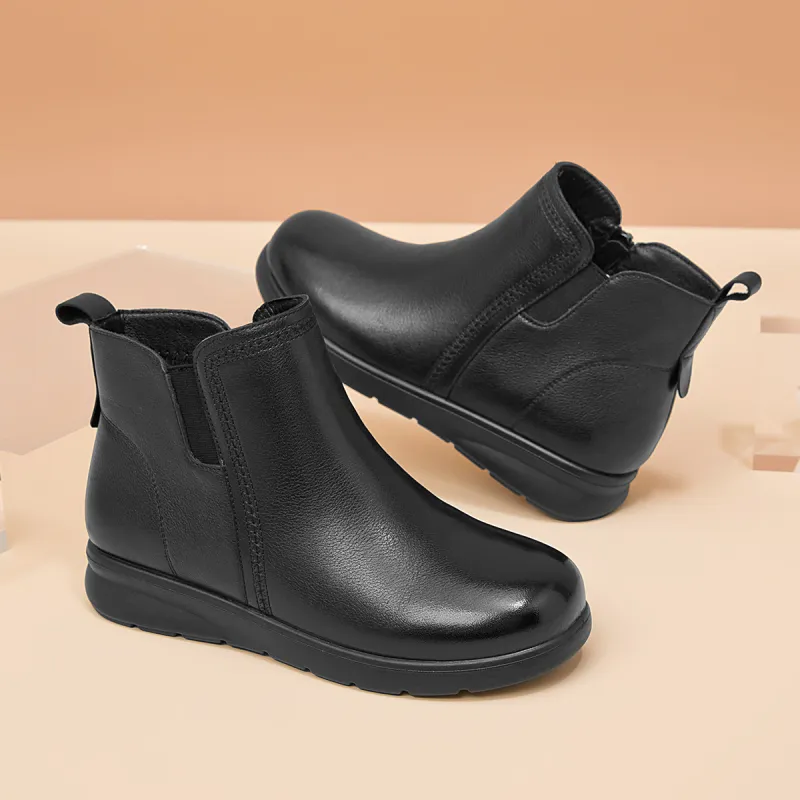 AOKANG Ankle Boots 3cm Women's Black-6
