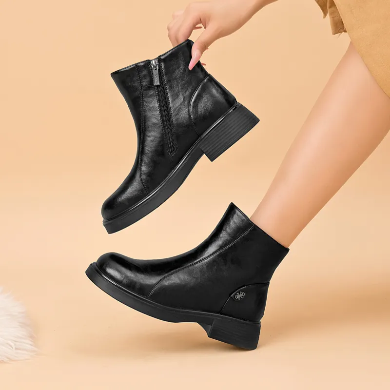 AOKANG Ankle Boots 3.8cm Women's Black-2