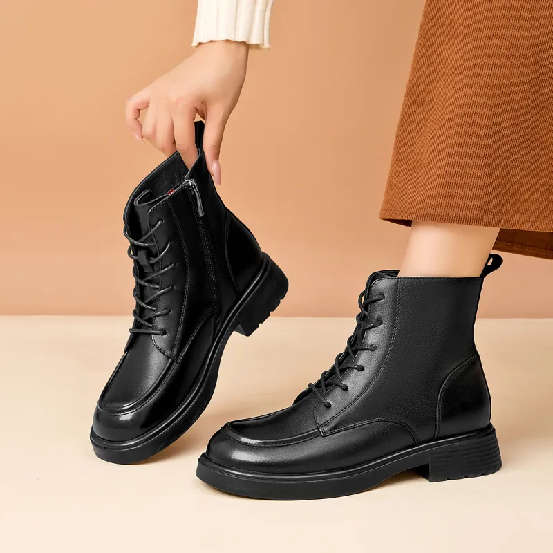 AOKANG Short Martin Boot Women's Black-4