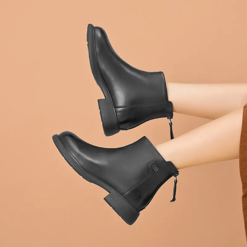 AOKANG Ankle Boots Women's Black-6