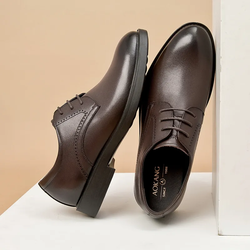 AOKANG Dress Shoes Men Low Top-1